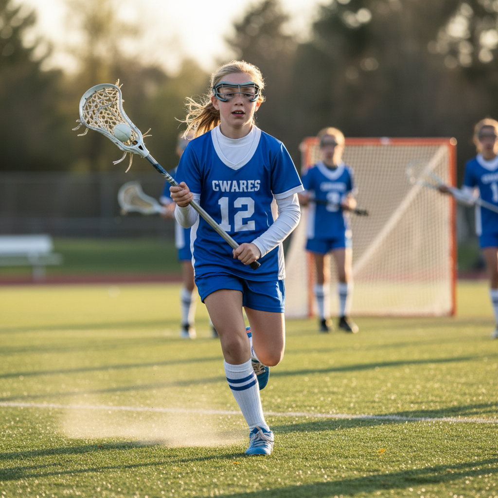 Youth lacrosse player