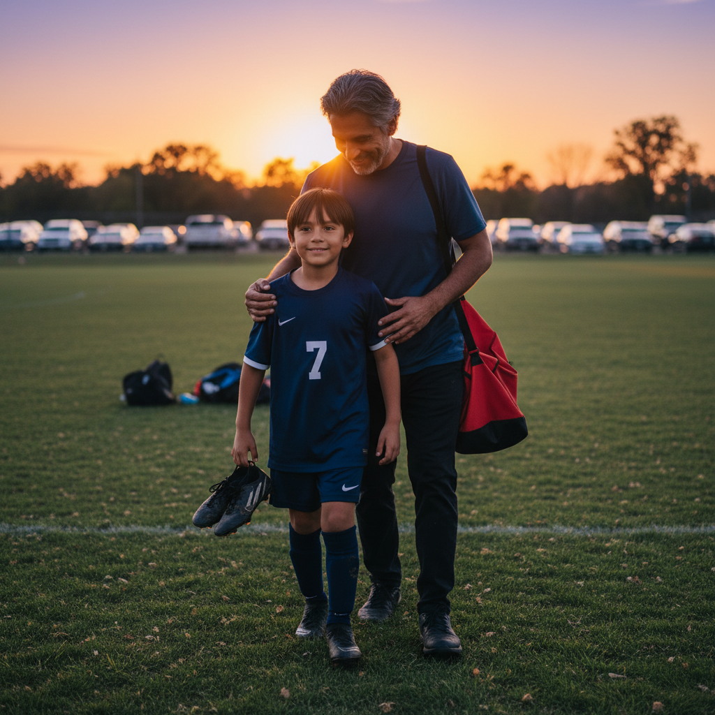 Walking off the field